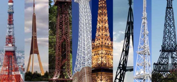 سازه های مشابه با برج ایفل فرانسه